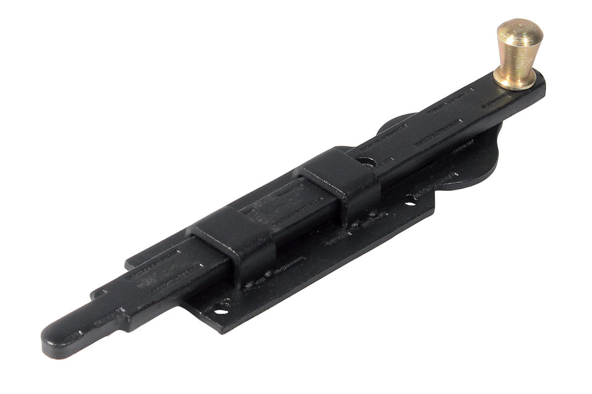 IBFM Art. 43 Catenaccio Rustico Verticale Nero Goffrato In Ferro Verniciato Nero Goffrato 200mm cod. 043200