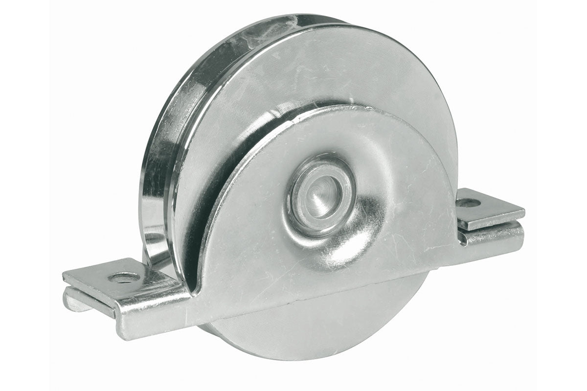 IBFM Art. 993 Ruota con Supporto Interno Gola a V In Acciaio Inox 80mm cod. 993080