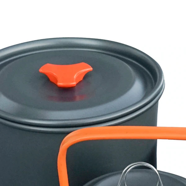 Set da Pentole da Campeggio 3 Pezzi - Outdoor Adventure Teksone