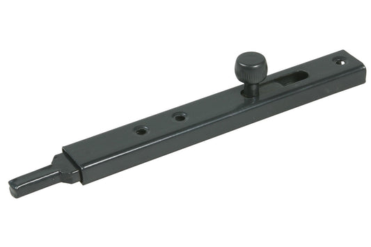 IBFM Art. 11/A-11/AT Catenaccio Profilato da avvitare con Punta Tonda In Acciaio Verniciato Plastificato Nero 800mm cod. 011800A
