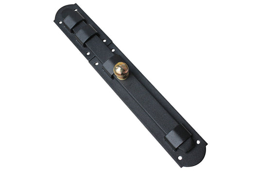 IBFM Art. 41 Catenaccio Rustico trasversale Nero Goffrato In Ferro Verniciato Nero Goffrato 250mm cod. 041250