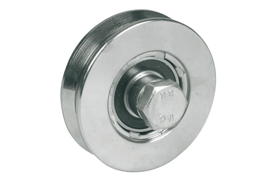 IBFM Art. 360 Ruota per Cancelli Gola "V" In Acciaio Zincato 200mm cod. 360200