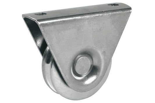 IBFM Art. 385/I Ruota con Supporto Esterno - 1 Cuscinetto - Gola Tonda - INOX In Acciaio Inox 80mm cod. 385080I