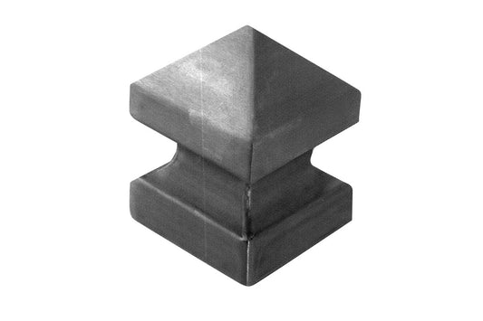 IBFM Art. 395 Copricolonna Quadrato Sagomato In Acciaio Naturale 50mm cod. 395050