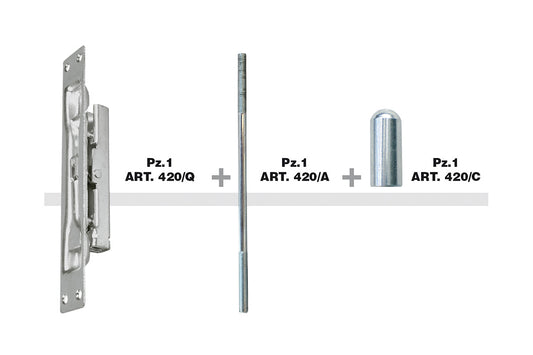 IBFM Art. 420KIT Kit per Art. 420 In Acciaio Zincato 24mm cod. 420024KIT