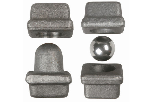 IBFM Art. 441 Cardine a Sfera Superiore In Acciaio Naturale 40mm cod. 441040A