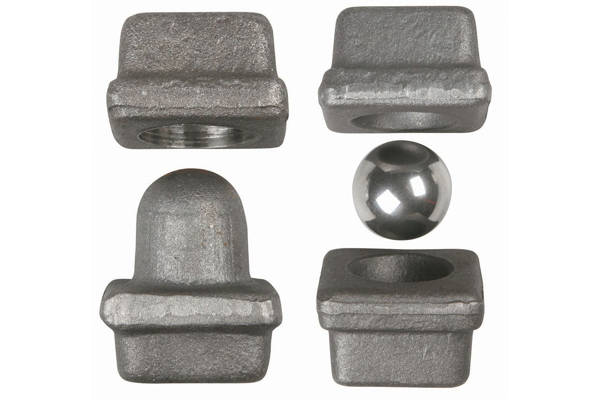 IBFM Art. 441 Cardine a Sfera In Acciaio Naturale 40mm cod. 441040