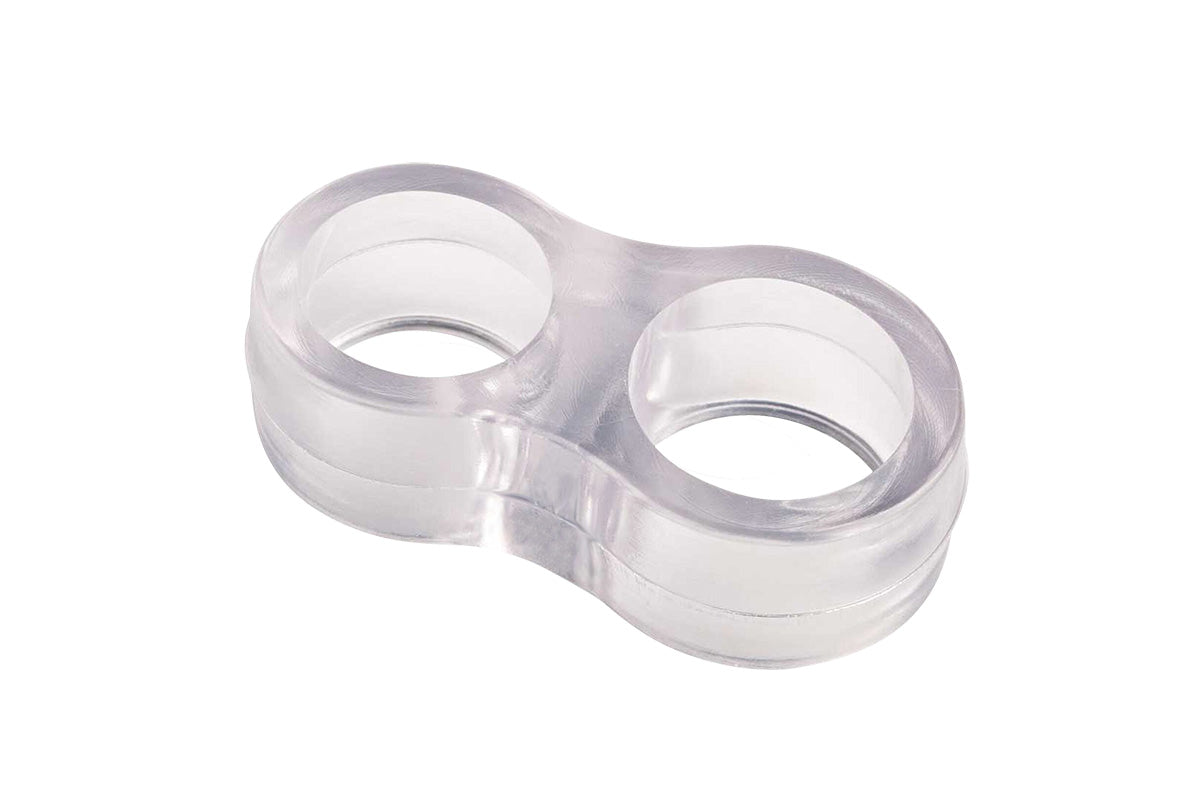 IBFM Art. 471MN Paracolpi doppio anello in plastica per maniglia In Gomma 45mm