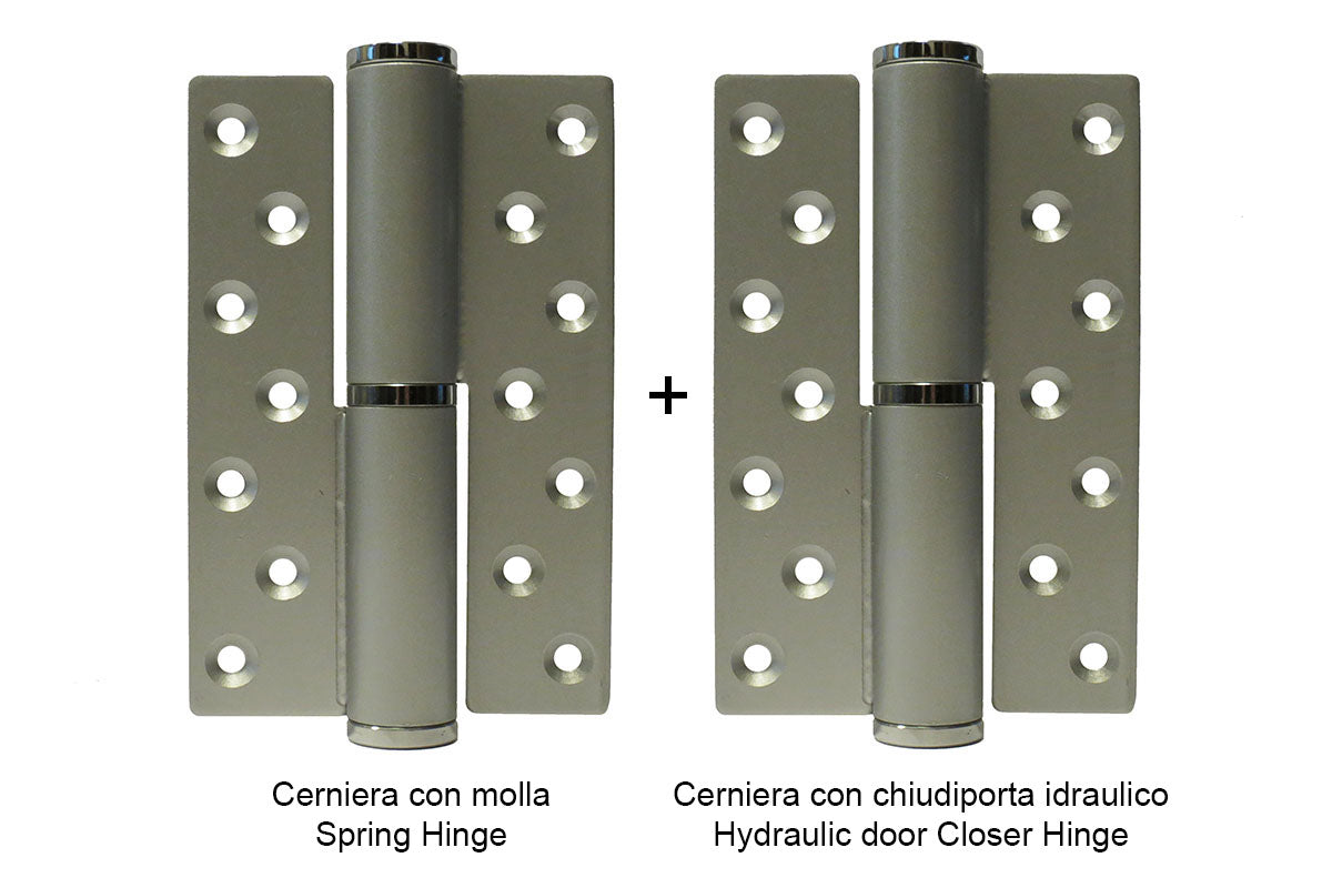 IBFM Art. 502-KIT KIT 2 Cerniere In Acciaio Verniciato Grigio cod. 502KITSX