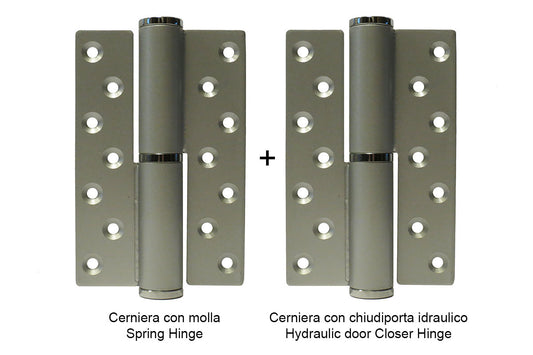 IBFM Art. 502-KIT KIT 2 Cerniere In Acciaio Verniciato Grigio cod. 502KITSX