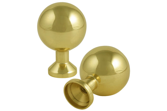 IBFM Art. 871 Pomolo a Palla Tipo Liscio In Ottone Lucido 60mm cod. 871060
