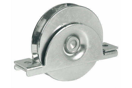 IBFM Art. 992/L Ruota con Supporto Interno Gola Tonda In Acciaio Inox 80mm cod. 992080L