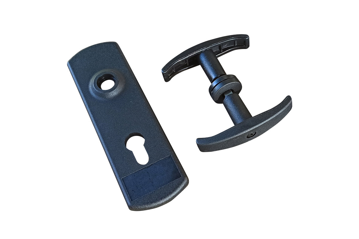 IBFM Art. 1437/S Maniglia e placca in Nylon per Porte Basculanti In Nylon colore Nero