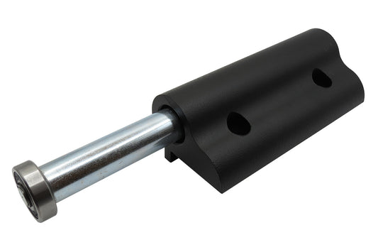 IBFM Art. 4520 Rullo Guida Inferiore In Alluminio Verniciato Nero con Perno Zincato