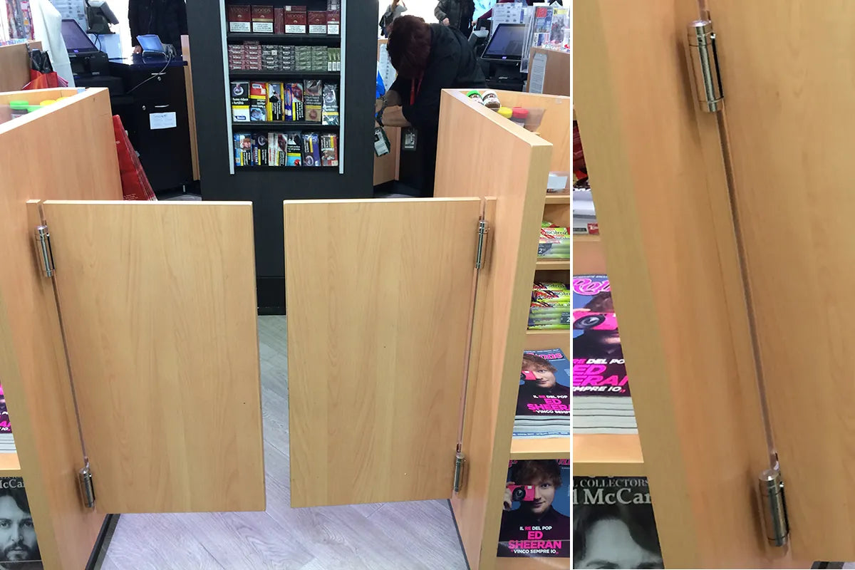 IBFM Art. 107 Cerniera a Molla Azione Doppia Nickelata